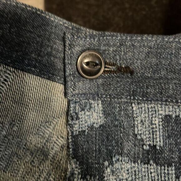 Rag & Bone Marina Textured Blue Indigo Wrap Denim Mini Skirt Size 6 - Picture 11 of 13